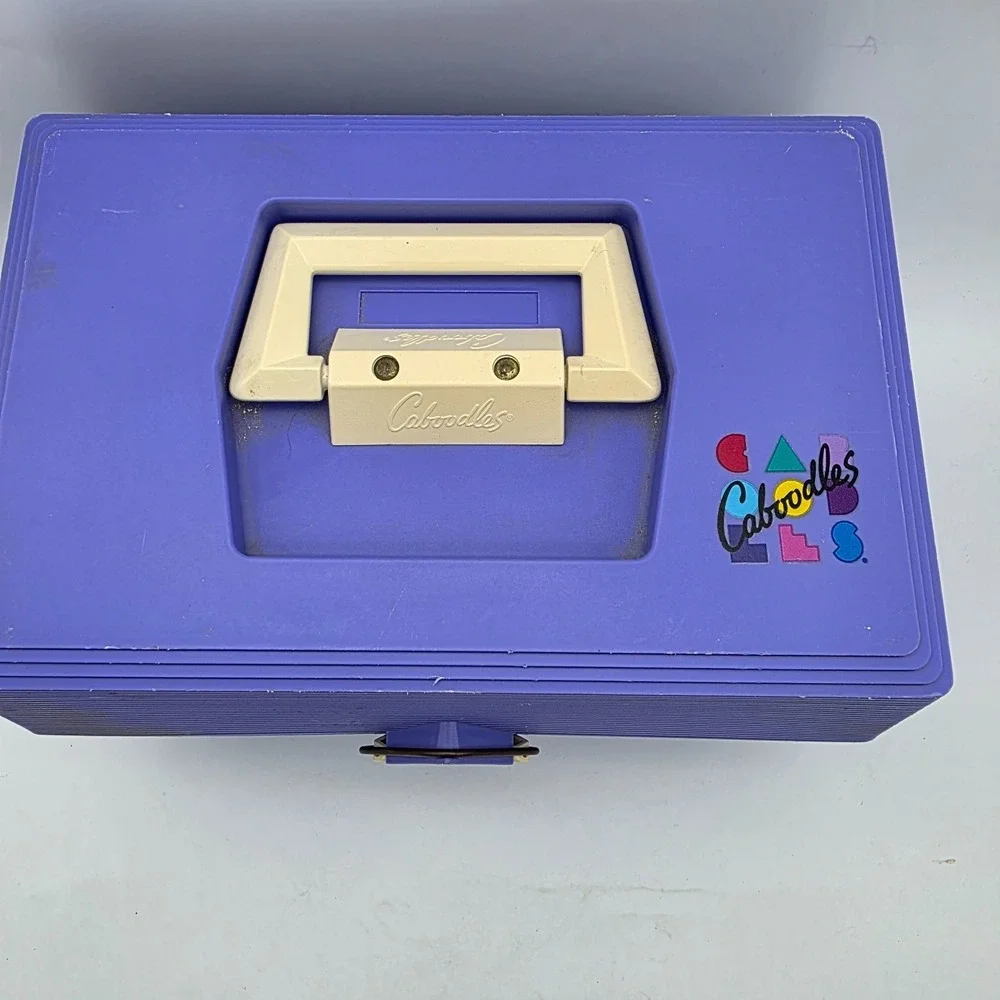 Vtg Caboodles Makeup/Nail Polish Case Organizer Model 2700 1980s Original Purple